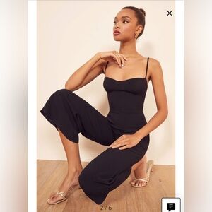 Reformation Gilda crop wide leg jumpsuit